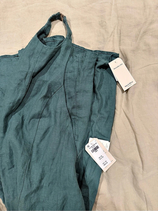 Abercrombie & Fitch Dresses & Skirts - Abercrombie & Fitch A&F Linen Collection Maxi Dress Linen Halter Maxi Dress in